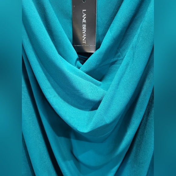 Lane Bryant Drape Neck Jersey Blouse - Picture 3 of 6